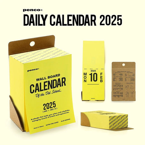 Hightide Penco Daily Memo Block Calendar 2025