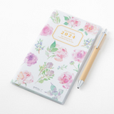 Midori Pocket Diary Slim - 2024 - Flowers