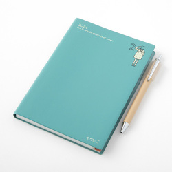 Midori Pocket Diary 2024 - Ojisan - B6 - Teal