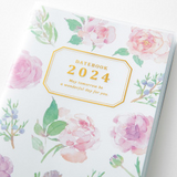 Midori Pocket Diary Slim - 2024 - Flowers