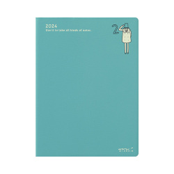 Midori Pocket Diary 2024 - Ojisan - A6 - Weekly Block