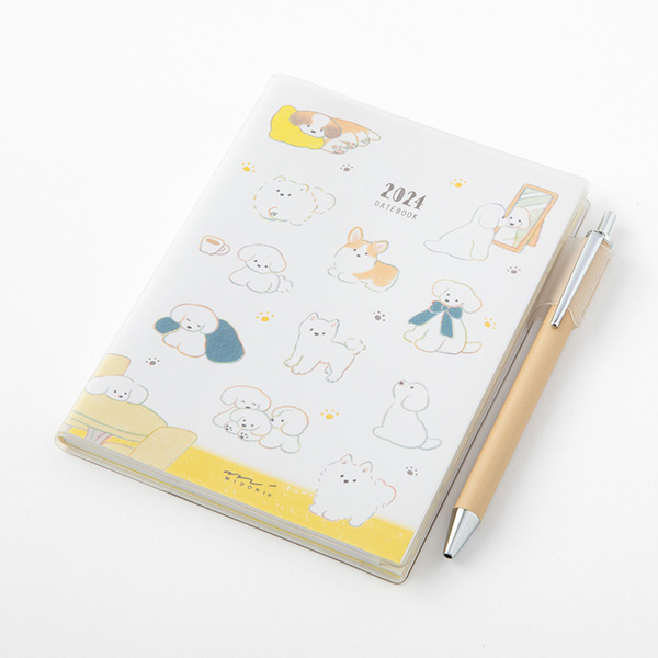 Midori Pocket Diary 2024 - Dog - A6