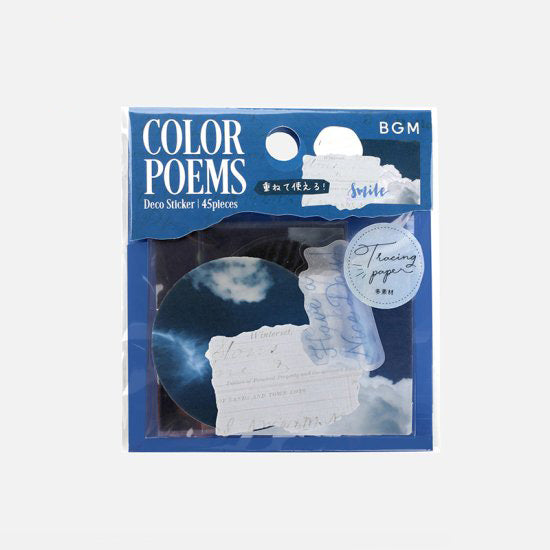 BGM Deco Sticker - Color Poems - Navy