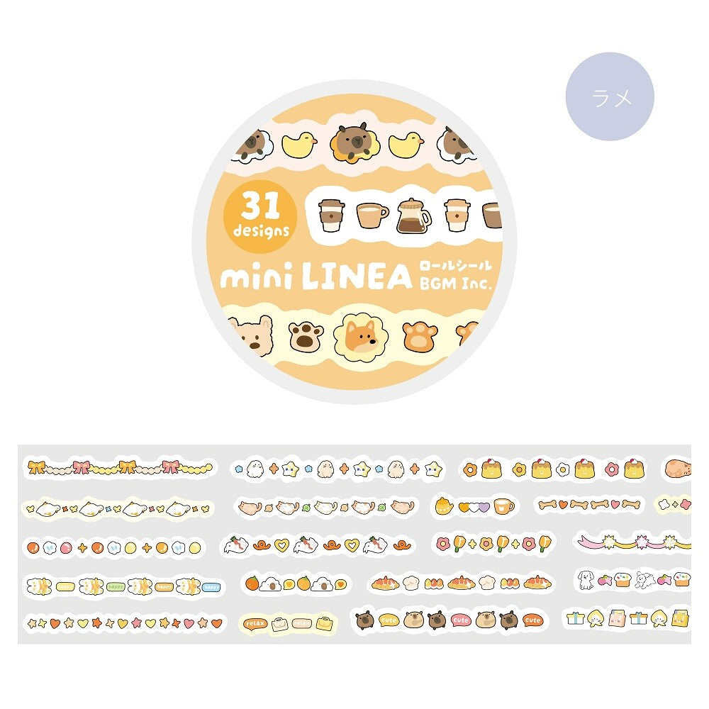 BGM Planner Stickers Roll - Mini Linea - Orange