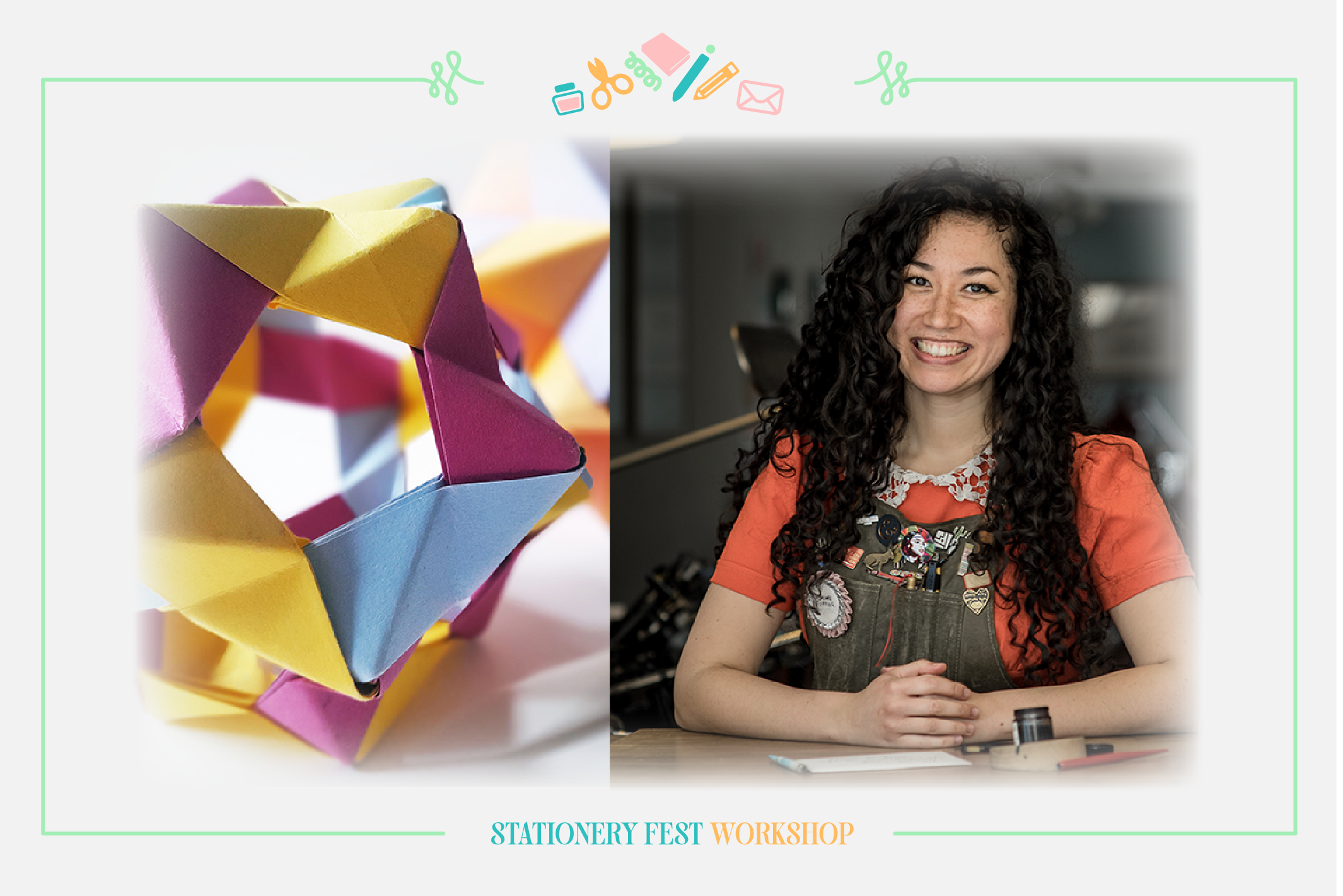 Stationery Fest Workshop - Geometric Origami with Athena Cauley-Yu - August 7 - 11am