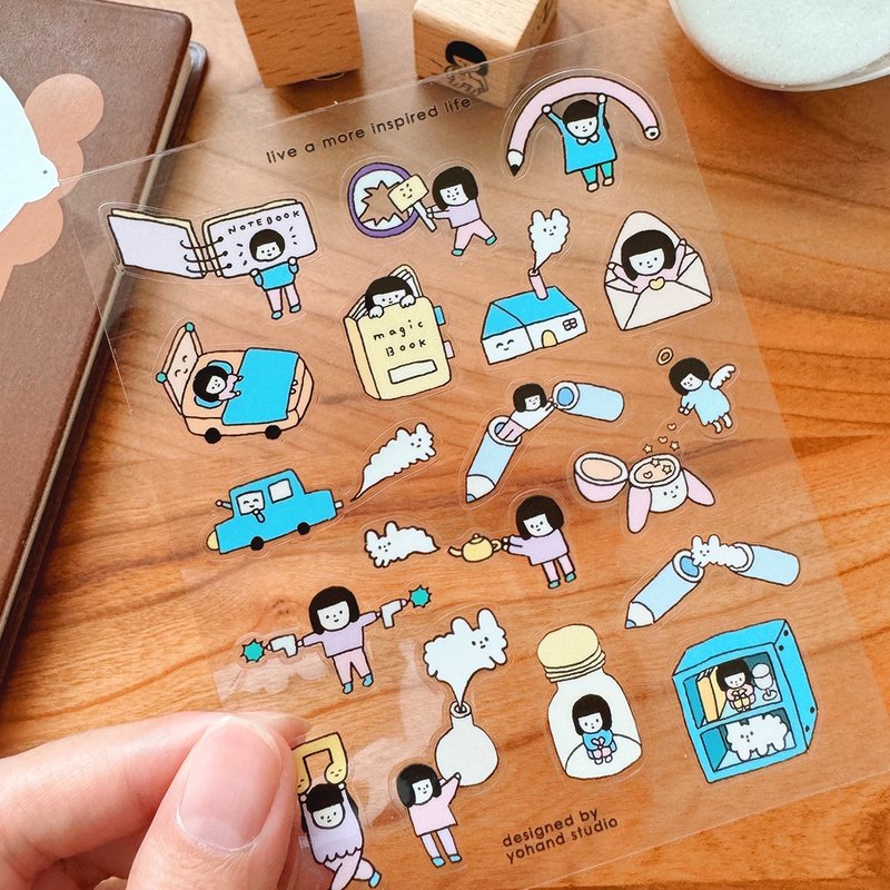 Yohand Studio Clear Sticker Sheet - Inspired Life