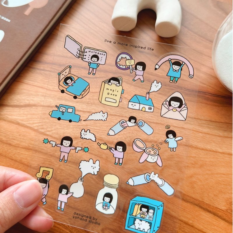 Yohand Studio Clear Sticker Sheet - Inspired Life