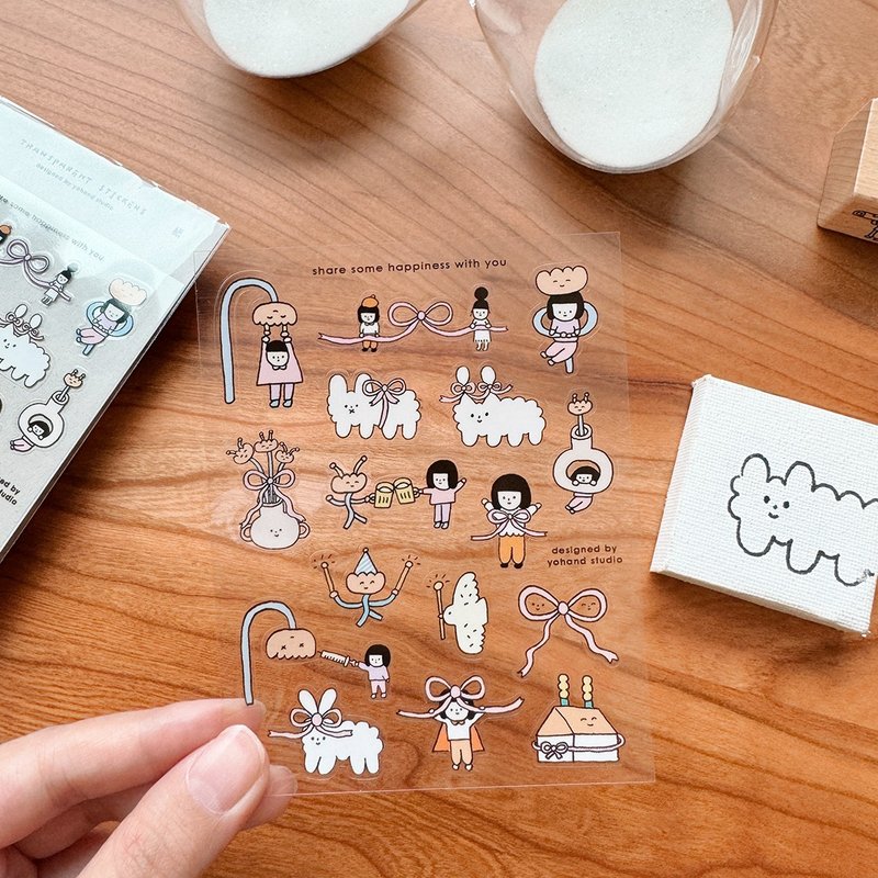 Yohand Studio Clear Sticker Sheet - Bows