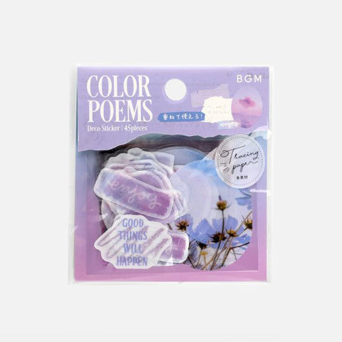 BGM Deco Sticker - Color Poems - Purple