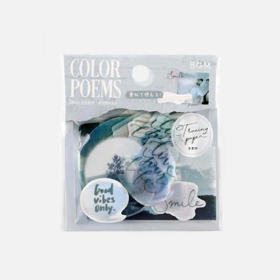 BGM Deco Sticker - Color Poems - White