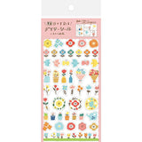 Furukawa Watashi Biyori Daily Sticker - Colorful Flowers