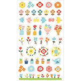 Furukawa Watashi Biyori Daily Sticker - Colorful Flowers