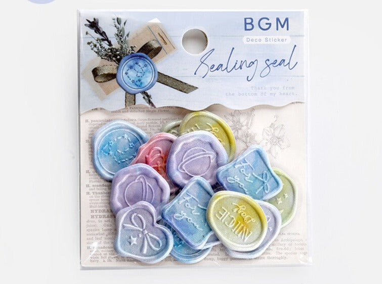 BGM Deco Sticker - Sealing Seal - Star Moon Night