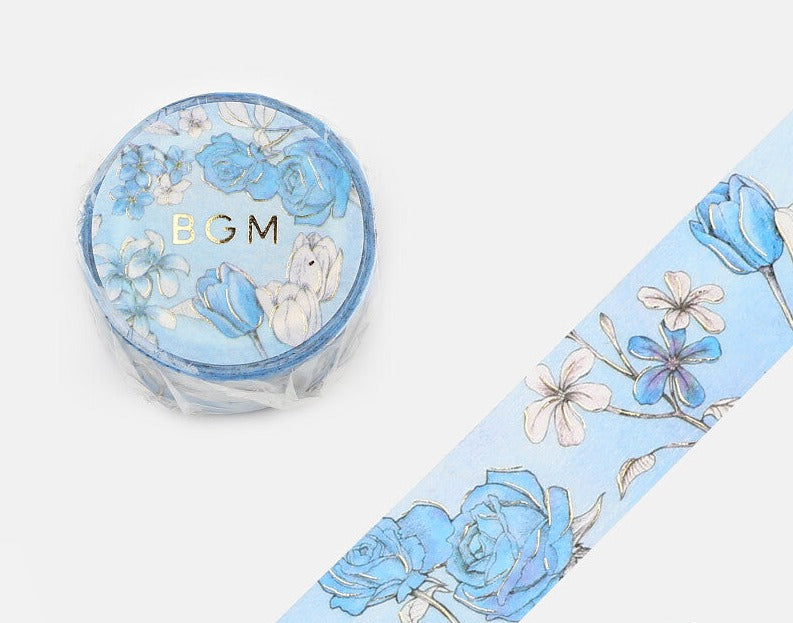 BGM Washi Tape - Special Margin Blue