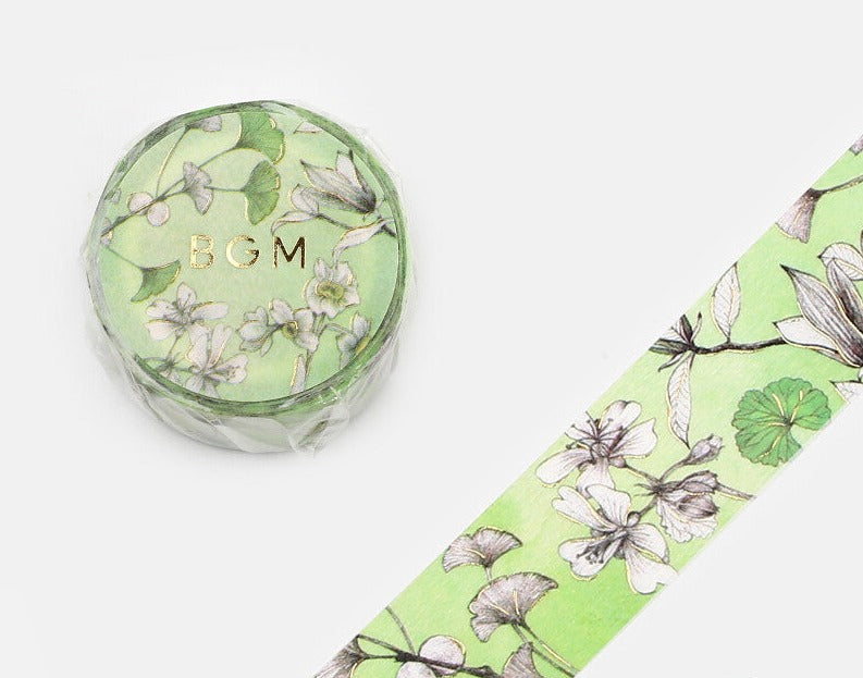 BGM Washi Tape - Special Margin Green