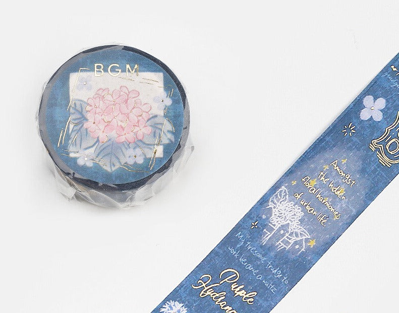 BGM Washi Tape - Special Romance in the Garden Blue