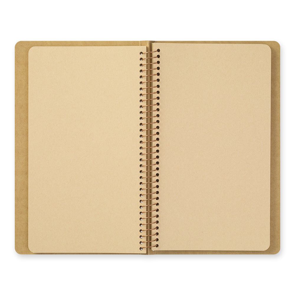 TRAVELER's Company - Spiral Ring Notebook - Blank DW Kraft Paper - A5 Slim