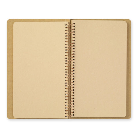 TRAVELER's Company - Spiral Ring Notebook - Blank DW Kraft Paper - A5 Slim