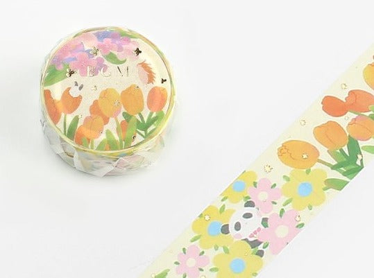 BGM Washi Tape - Tulip Garden