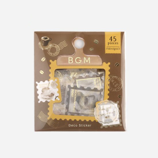 BGM Flake Sticker - Post Office - Coffee