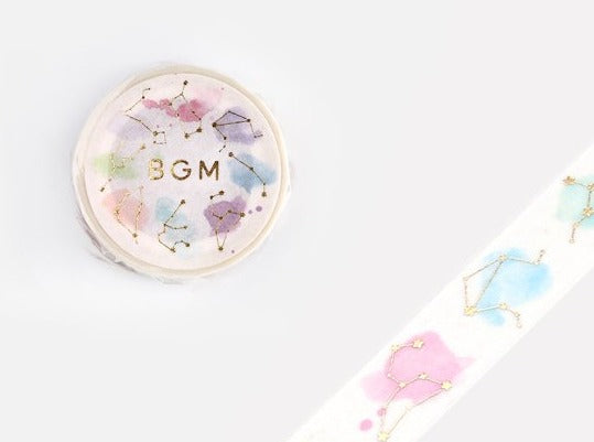 BGM Washi Tape - Constellation Colorful