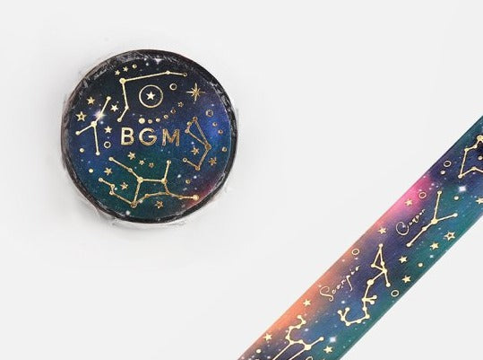 BGM Washi Tape - Constellation Night Sky