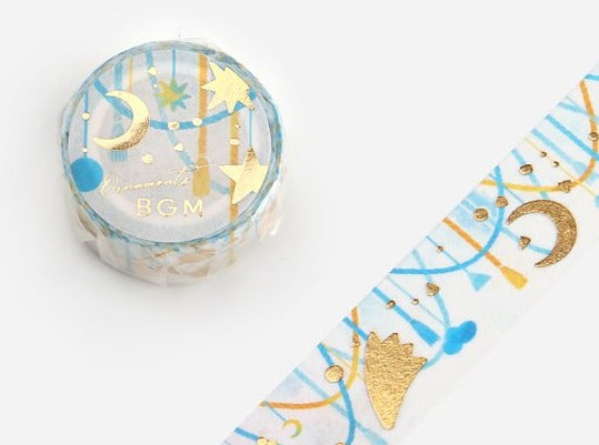 BGM Washi Tape - Star And Moon Ornaments