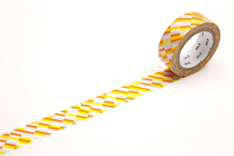 mt Washi Tape - Block Stripe Orange