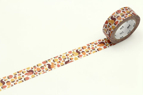 mt Washi Tape - Squirrel and Acorn