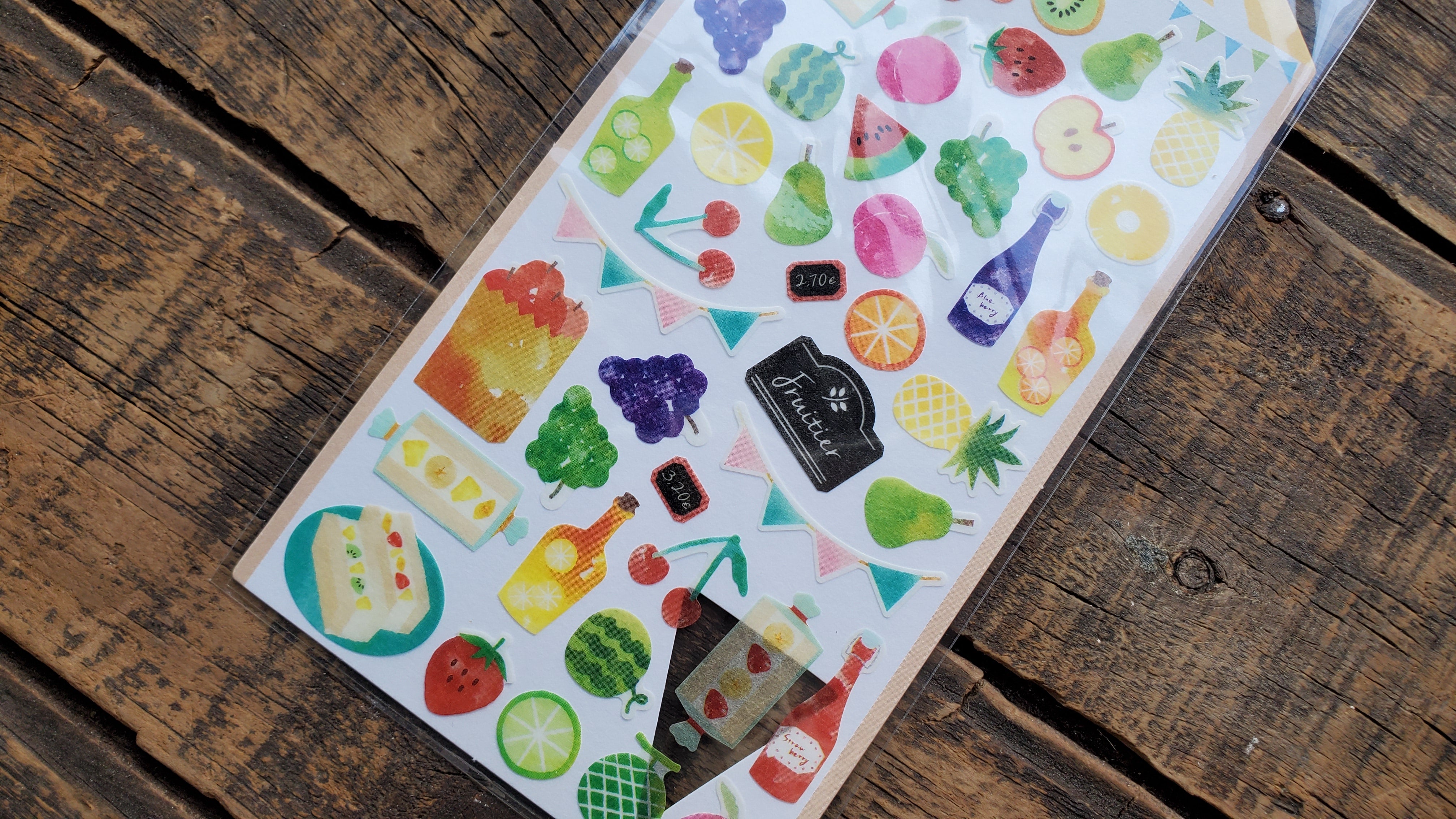 Sticker Marche Fruit