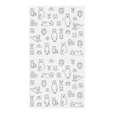 Midori Planner Sticker - Chat Forest Animals