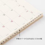 Midori Planner Index Label - Number Gray