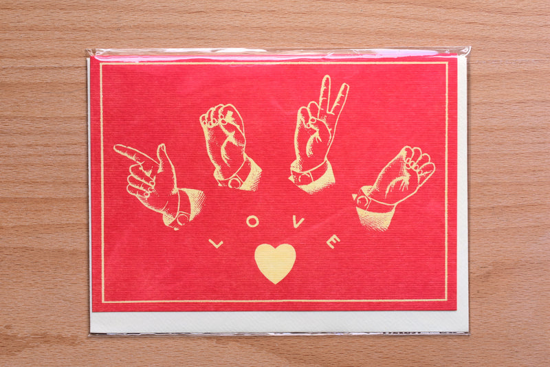 Love Sign Language Greeting Card