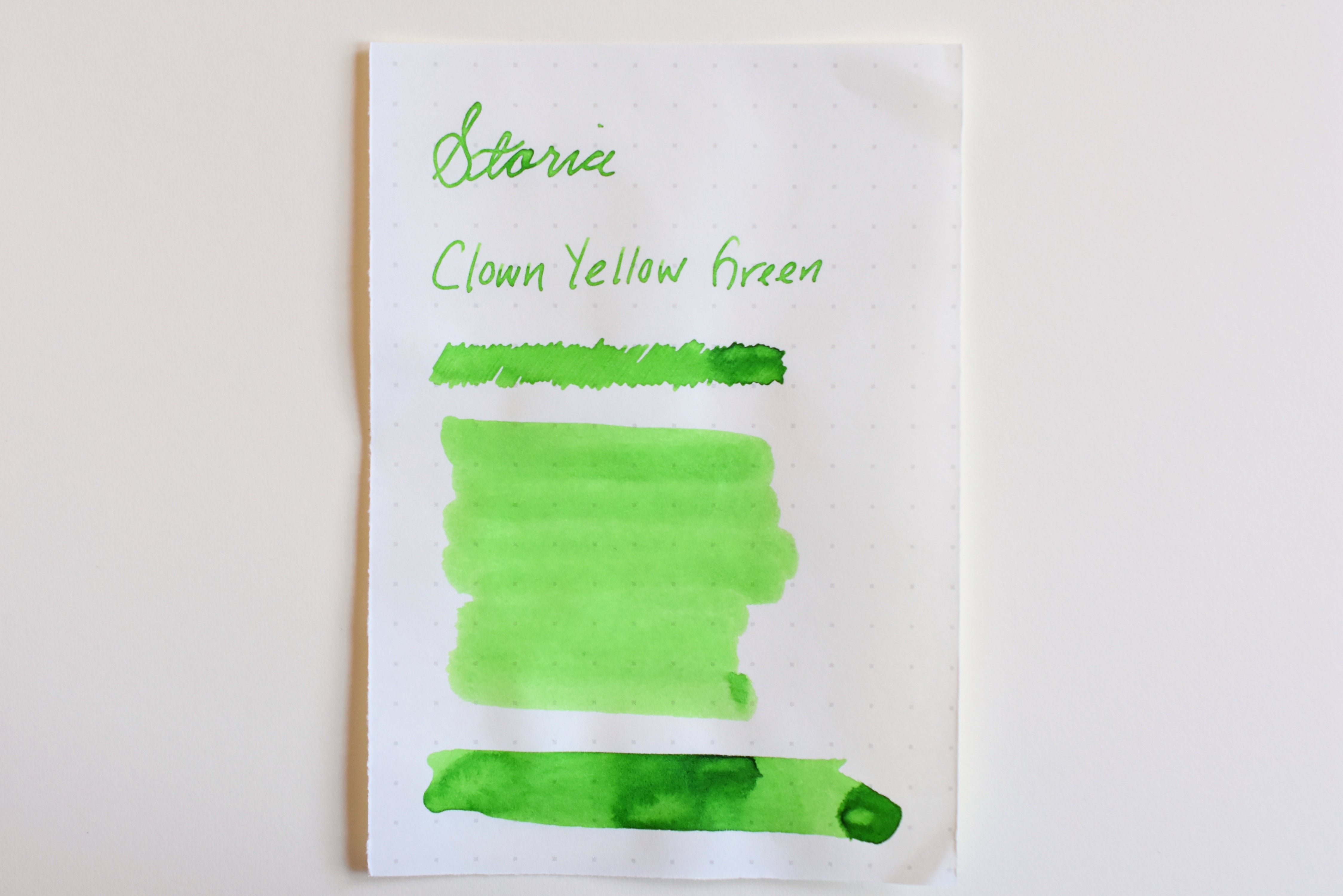 Sailor Storia Pigment Ink - 20mL - Clown Yellow Green