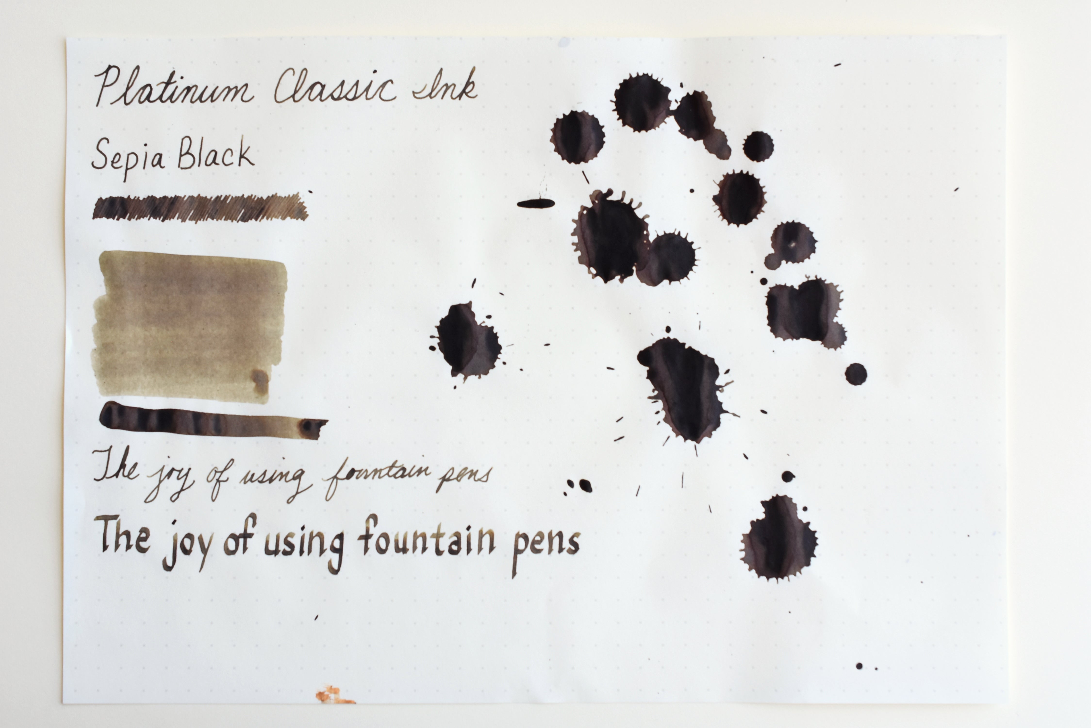 Platinum Classic Ink - Sepia Black