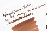 Nagasawa Kobe Ink No.52 Shioya Vintage Sepia 塩屋骨董棕