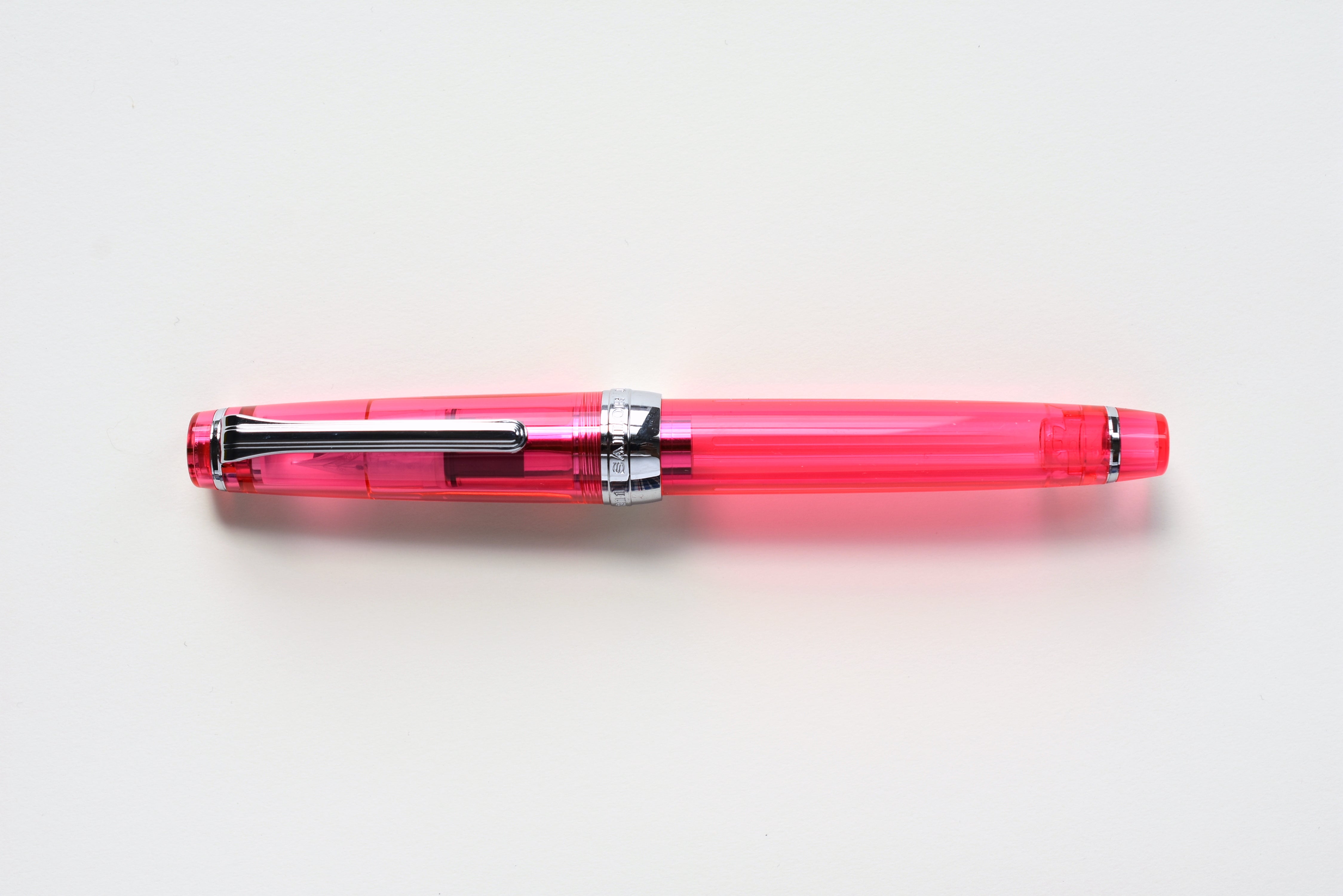 Sailor Pro Gear Slim Transparent - Pink/Silver