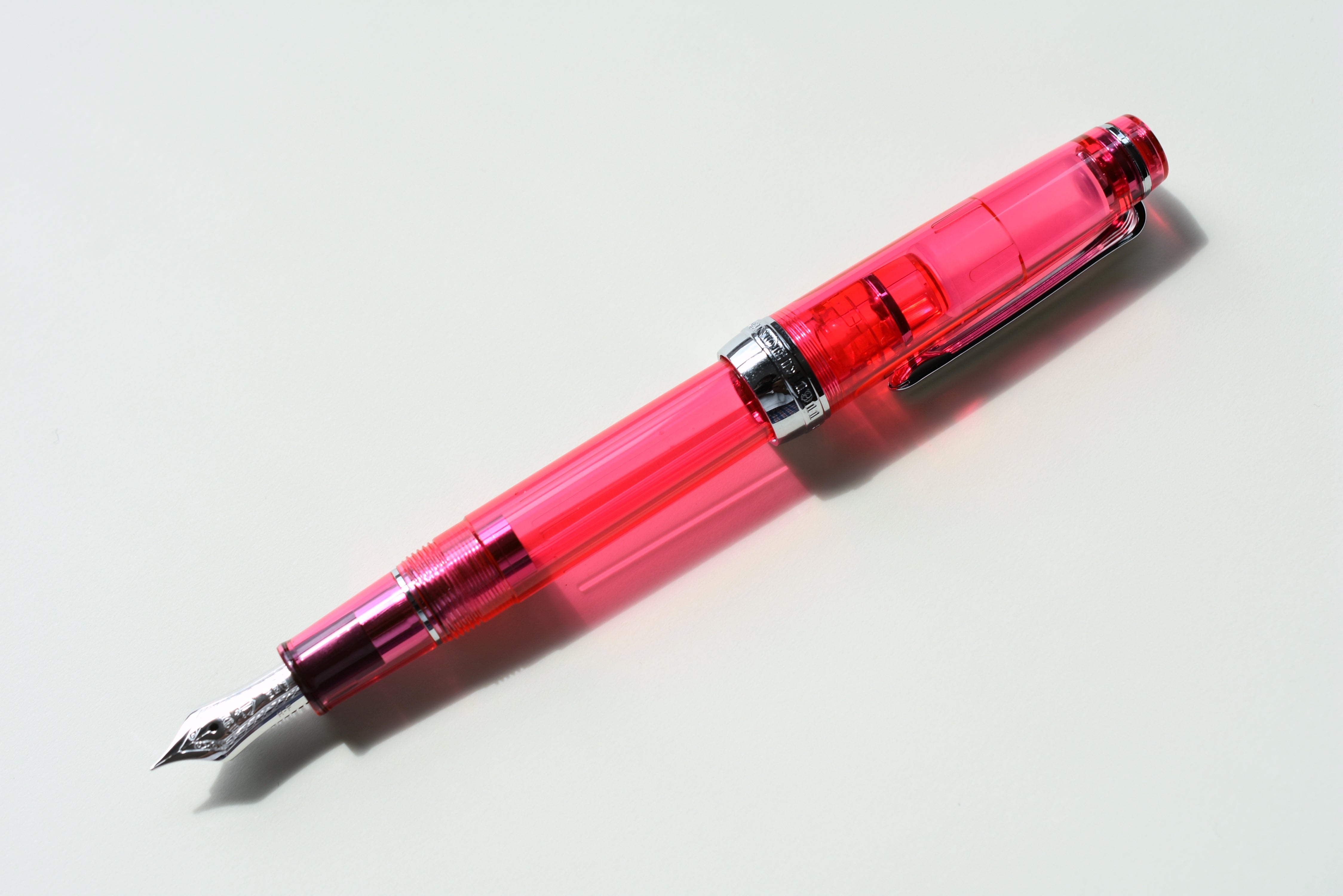 Sailor Pro Gear Slim Transparent - Pink/Silver