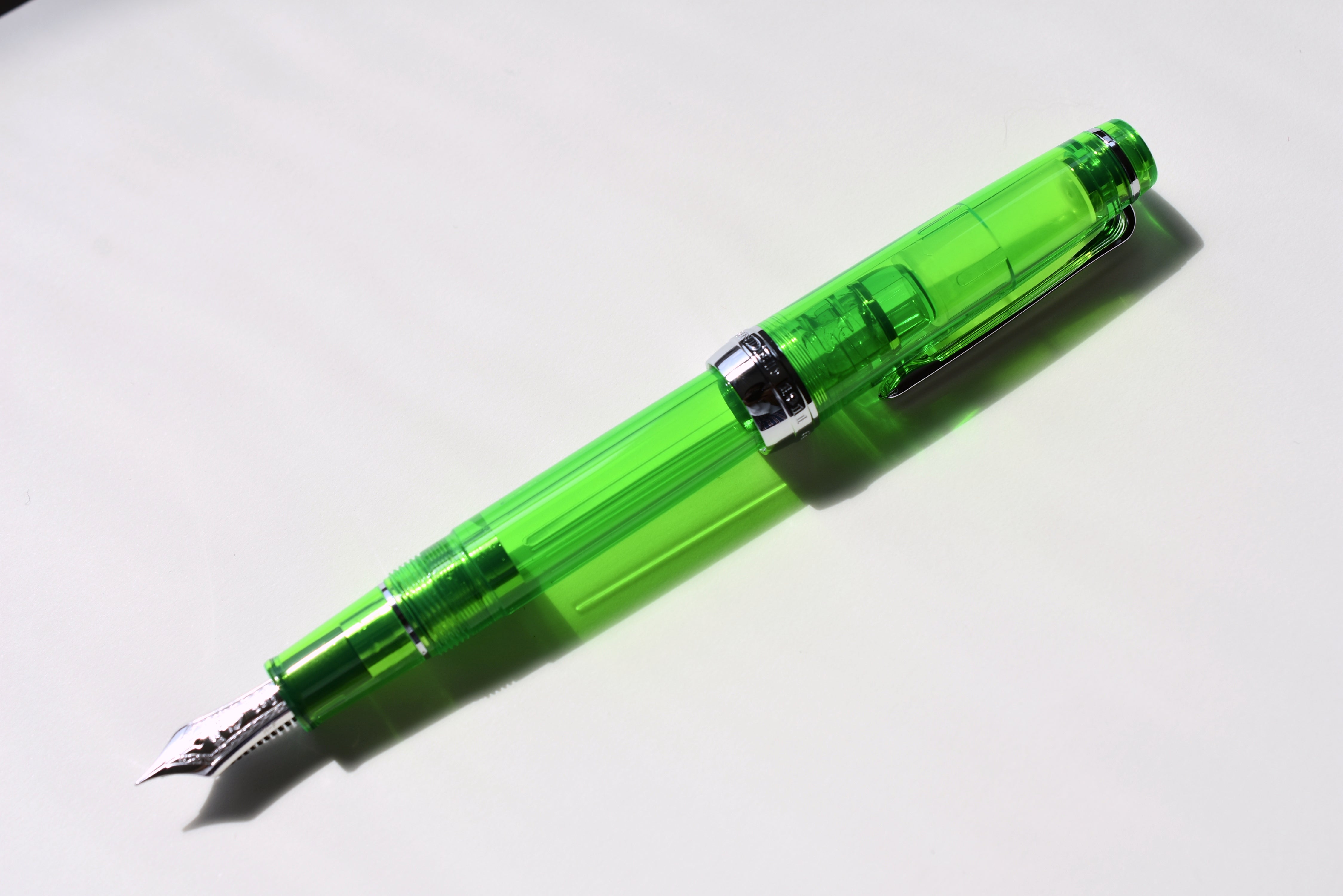 Sailor Pro Gear Slim Transparent - Green/Silver