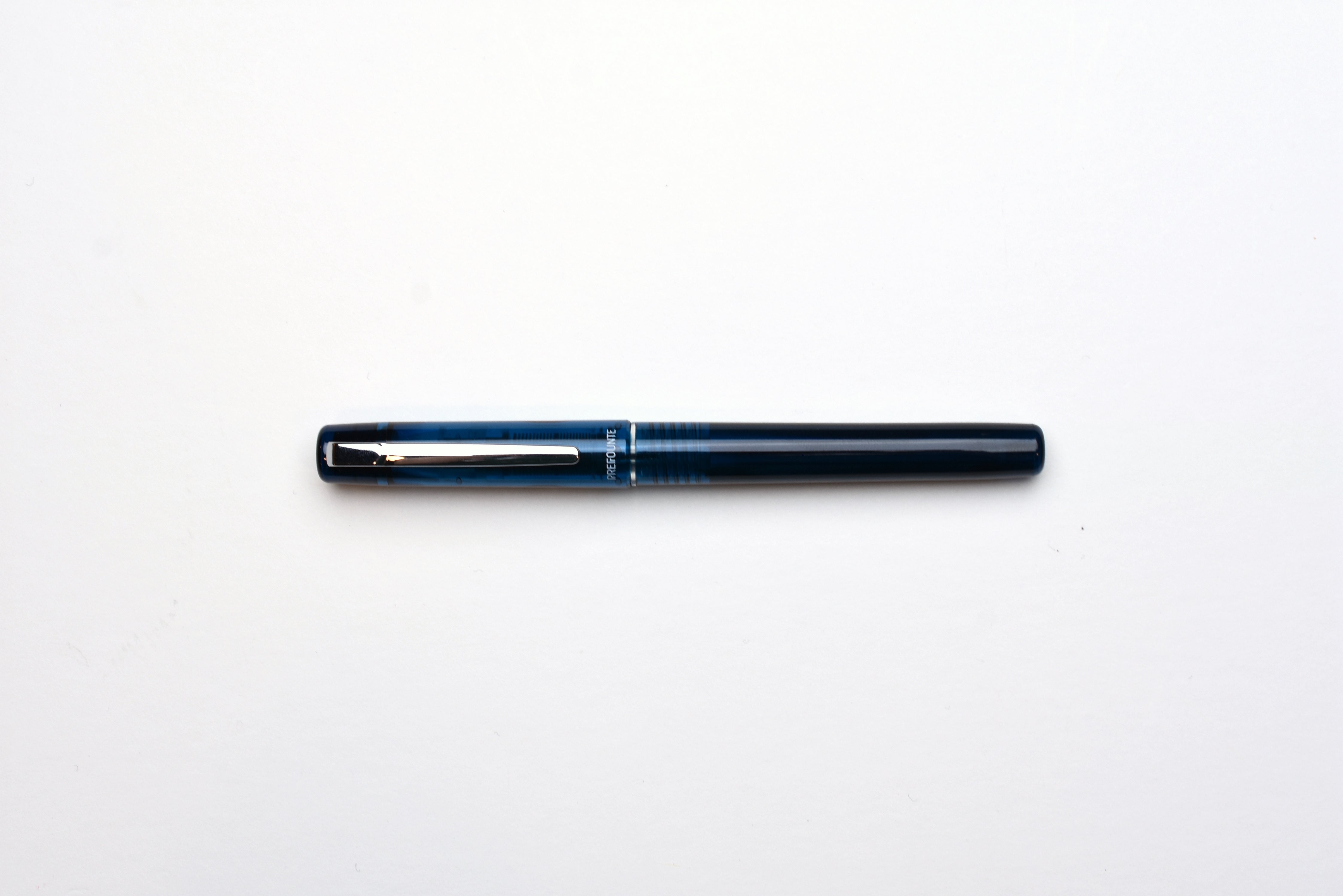 Platinum Prefounte Fountain Pen - Graphite Blue