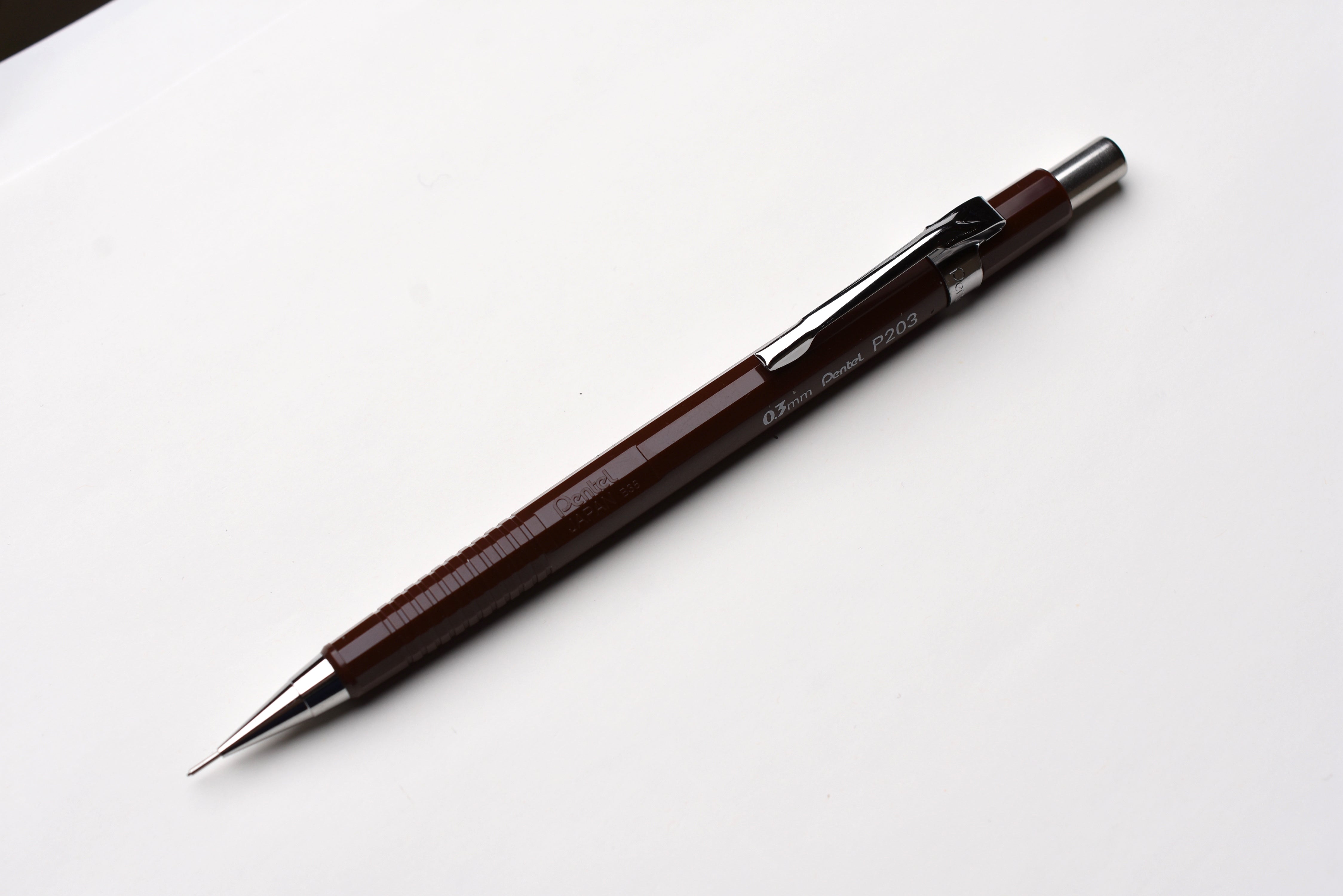 Pentel P203 Mechanical Pencil - Brown - 0.3mm