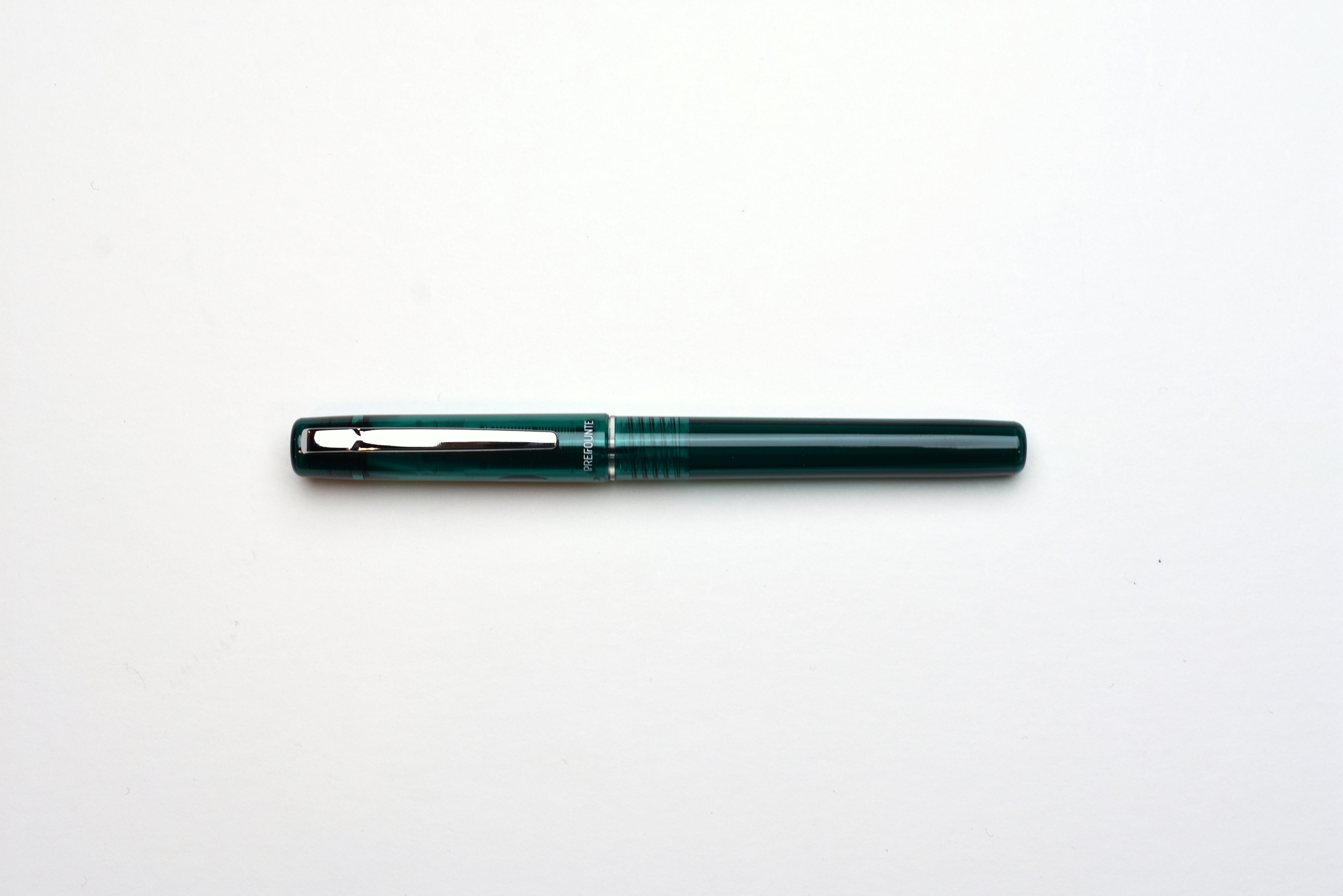 Platinum Prefounte Fountain Pen - Dark Emerald