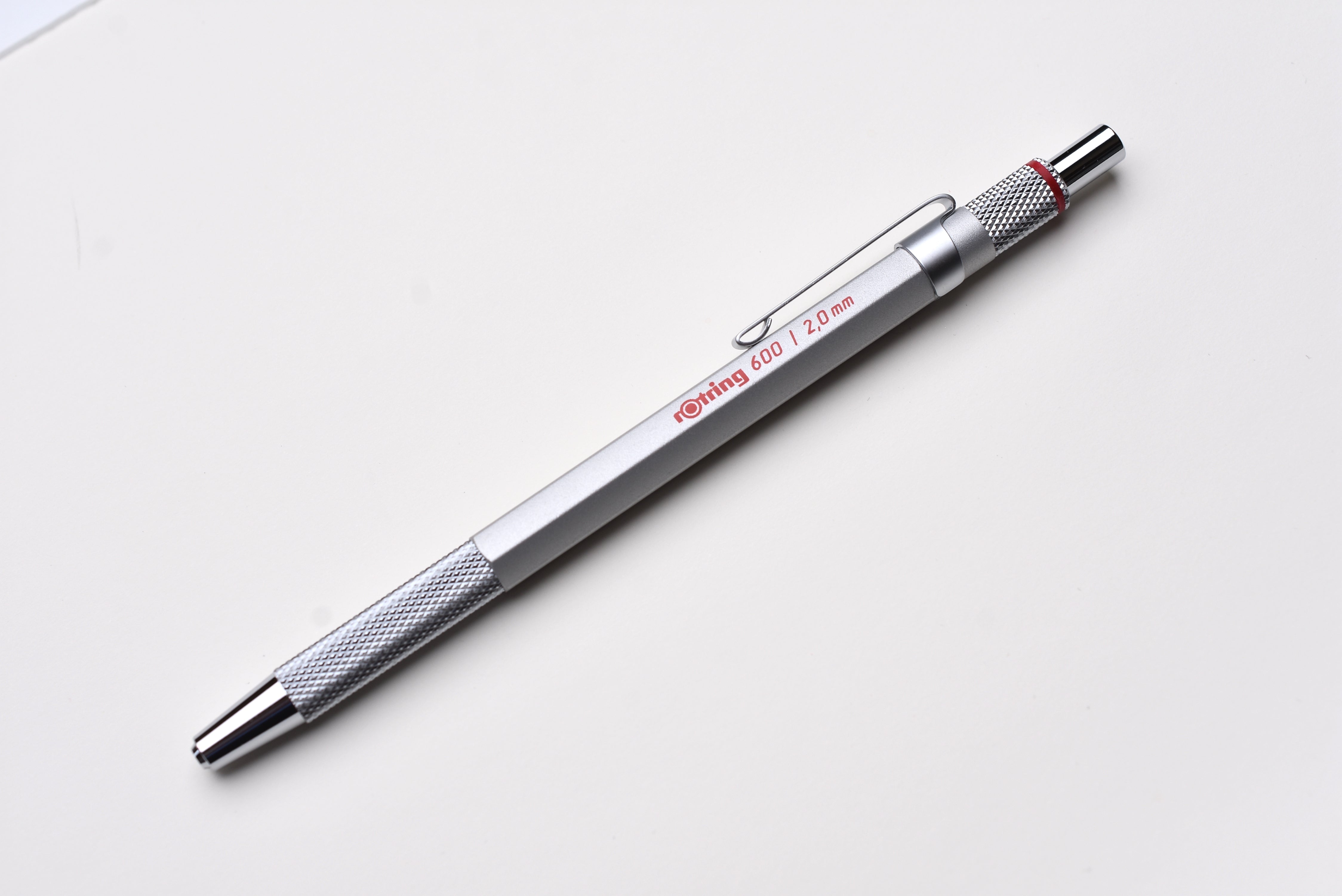 rOtring 600 Mechanical Pencil Lead Holder - 2.0mm - Silver