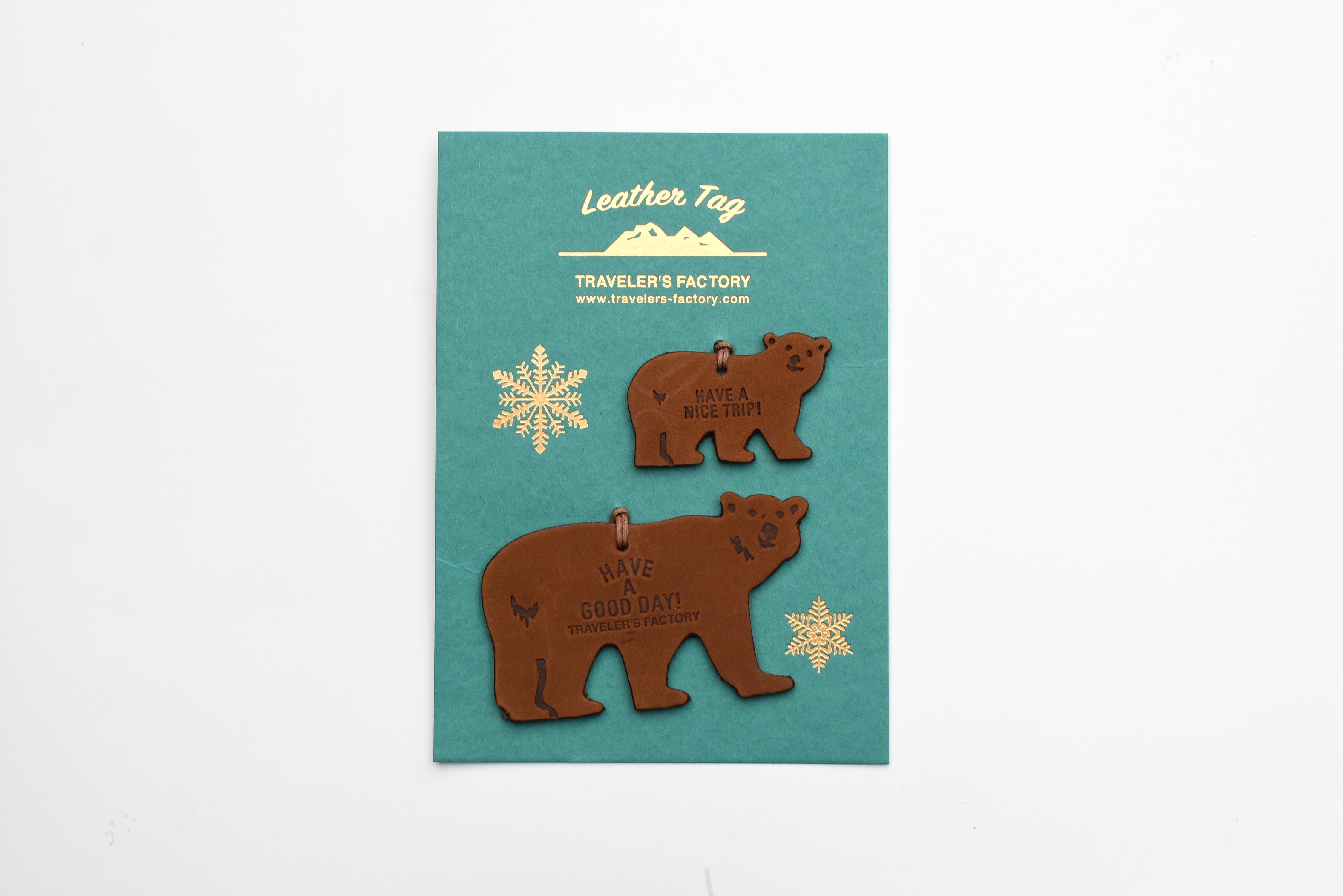 TRAVELER's Factory - Holiday Bear Leather Tag - Limited