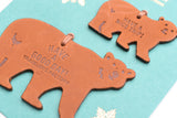 TRAVELER's Factory - Holiday Bear Leather Tag - Limited