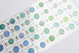 Kamio Color Tracing Stickers with Gold Foil Border