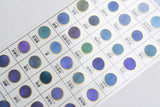 Kamio Color Tracing Stickers with Gold Foil Border