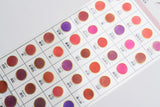 Kamio Color Tracing Stickers with Gold Foil Border