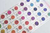 Kamio Color Tracing Stickers with Gold Foil Border