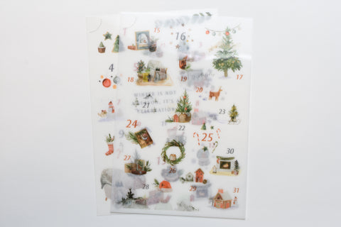 MU Print-On Stickers - Christmas Collection - #1